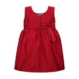 Wish Karo Girls Red Solid Fit and Flare Dress-picture-33