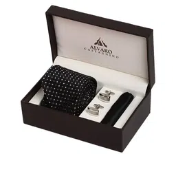 Alvaro Castagnino Men Black & White Accessory Gift Set-image-68