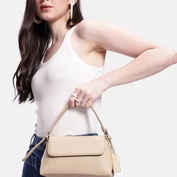 French Connection Textured Structured Handheld Bag image 4