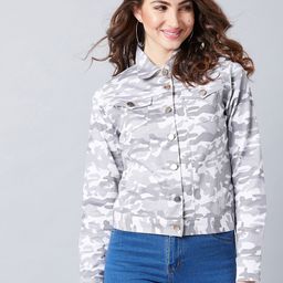 Athena Women White Printed Tailored Jacket-image-16