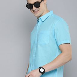 HERE&NOW Men Slim Fit Opaque Casual Shirt-image-41