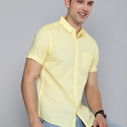 HERE&NOW Men Slim Fit Opaque Casual Shirt-image-40