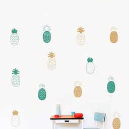 rawpockets Multicoloured Pine Apple PVC Vinyl Wall Stickers-image-70