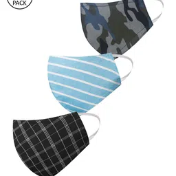VASTRAMAY Unisex 3 Pcs 3-Ply Reusable Cloth Masks-image-85