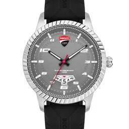 DUCATI CORSE Men Grey Dial & Black Straps Analogue Watch DTWGN2019501-17