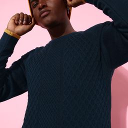 Mast & Harbour Men Cable Knit Long Sleeves Pullover Sweater-image-25