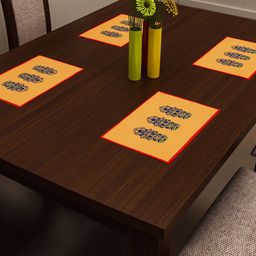 SEJ by Nisha Gupta Set of 4 Printed Table Placemats-34