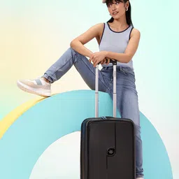 WROGN Unisex Hard Shell Cabin Trolley Suitcase 25.5L-image-41
