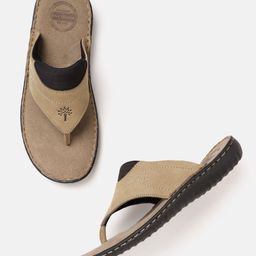 Woodland Men Nubuck Leather Colourblocked Comfort Sandals-picture-19