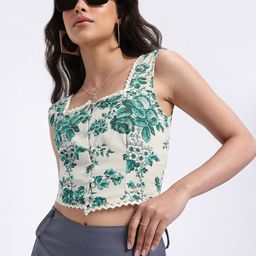 glitchez Rose Revival Lace Insert Crop Top-image-57