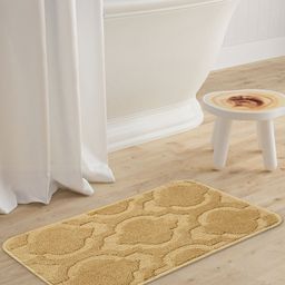 Saral Home Beige Viva Matar Anti-Skid Bath Rug-image-58