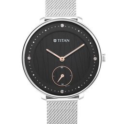 Titan Women Black & Silver-Toned Analogue Watch 2651SM01-image-12