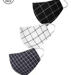 VASTRAMAY Unisex 3 Pcs Printed 3-Ply Anti-Pollution Reusable Cloth Masks-picture-8