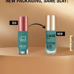 Lakme 9 to 5 Primer + Gloss Nail Color - Teal Deal - 6 ml image 3