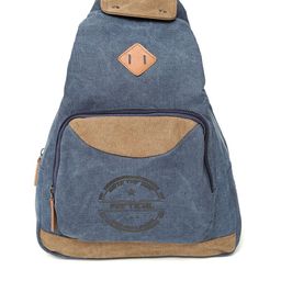 THe VerTicaL Unisex Blue Solid Backpack-15