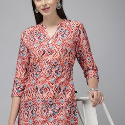 Vedic Printed Mirror Work Pure Silk Mirror Work Kurti-image-27