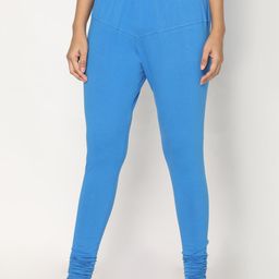 TSG Bliss Women Blue Solid Churidar-Length leggings-image-72
