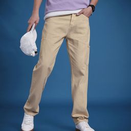 The Roadster Life Co. Men Pure Cotton Relaxed Fit Cargo Style Jeans-image-25