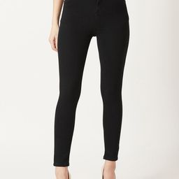 Miss Chase Women Black Skinny Fit High-Rise Clean Look Jeans-image-82