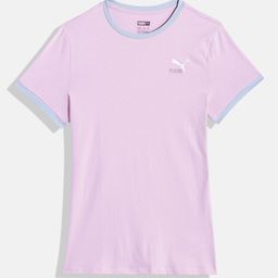 Puma Girls Solid Classics Match Point Youth Knitted Pure Cotton T-shirt-image-44