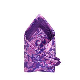 Tossido Men Purple & Pink Printed Pocket Square-image-56