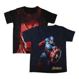 Marvel by Wear Your Mind Boys Pack of 2 Printed Round Neck T-shirts-picture-20