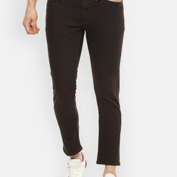 Louis Philippe Jeans Men Brown Regular Fit Mid-Rise Clean Look Jeans-image-31
