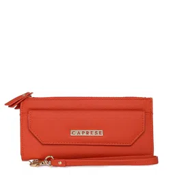 Caprese Women Orange Solid Two Fold Wallet-49