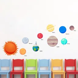 rawpockets Multicoloured Solar System PVC Vinyl Wall Stickers-image-70
