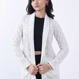 Bonnaty Printed Cotton Open Front Shrug-24