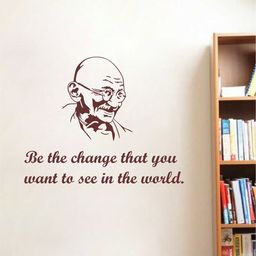 rawpockets Multicolour Mahatma Quotes Wall Stickers-image-17