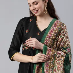 Rani Saahiba Ethnic Motifs Printed Kalamkari Dupatta-picture-27