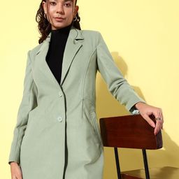 Mast & Harbour Notched Lapel Collar Trench Coat-37