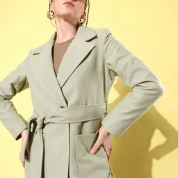 Mast & Harbour Belted Longline Overcoat-picture-22