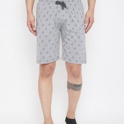 Adobe Men Grey Printed Regular Fit Shorts-picture-18