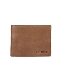 CALFNERO Men Brown Solid Two Fold Leather Wallet-image-51