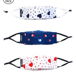 Ariana Kids Pack Of 3 Printed Cotton 7-Ply 3D Reusable Cloth Face Masks-15