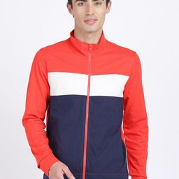 ANTHEM Men Red & Blue Colourblocked Sweatshirt-image-31