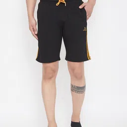 Adobe Men Black Solid Regular Fit Shorts-image-53