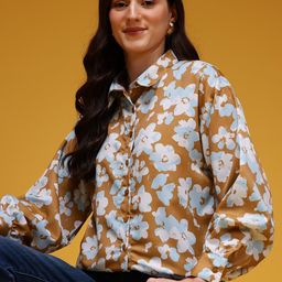 HERE&NOW Floral Print Shirt Style Top-picture-46