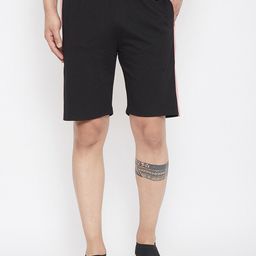 Adobe Men Black Solid Regular Fit Regular Shorts-image-56