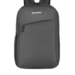 WildHorn Unisex Grey & Black 16 Inch Laptop Backpack-56
