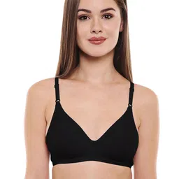 Bodycare Women Pack of 3 Black Solid T-shirt Bra 5555B-picture-17