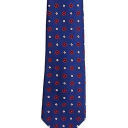 Tossido Blue Woven Design Broad Tie-image-48