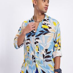 glitchez Floral Frenzy Printed Relaxed Shirt-image-23