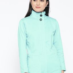 Belle Fille Women Blue Solid Tailored Jacket-image-87