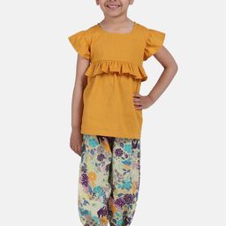 BownBee Girls Yellow Solid Top-image-31