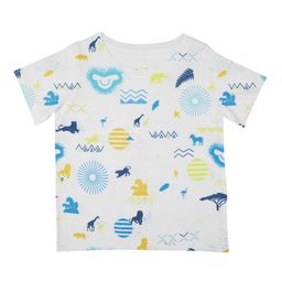 Disney by Wear Your Mind Boys White & Blue Printed Round Neck T-shirt-image-50