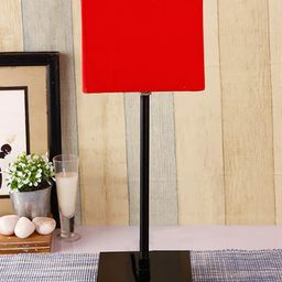 Devansh Red & Black Solid Contemporary Table Lamp-8