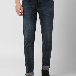 Peter England Casuals Men Navy Blue Slim Fit Clean Loook Jeans-image-60